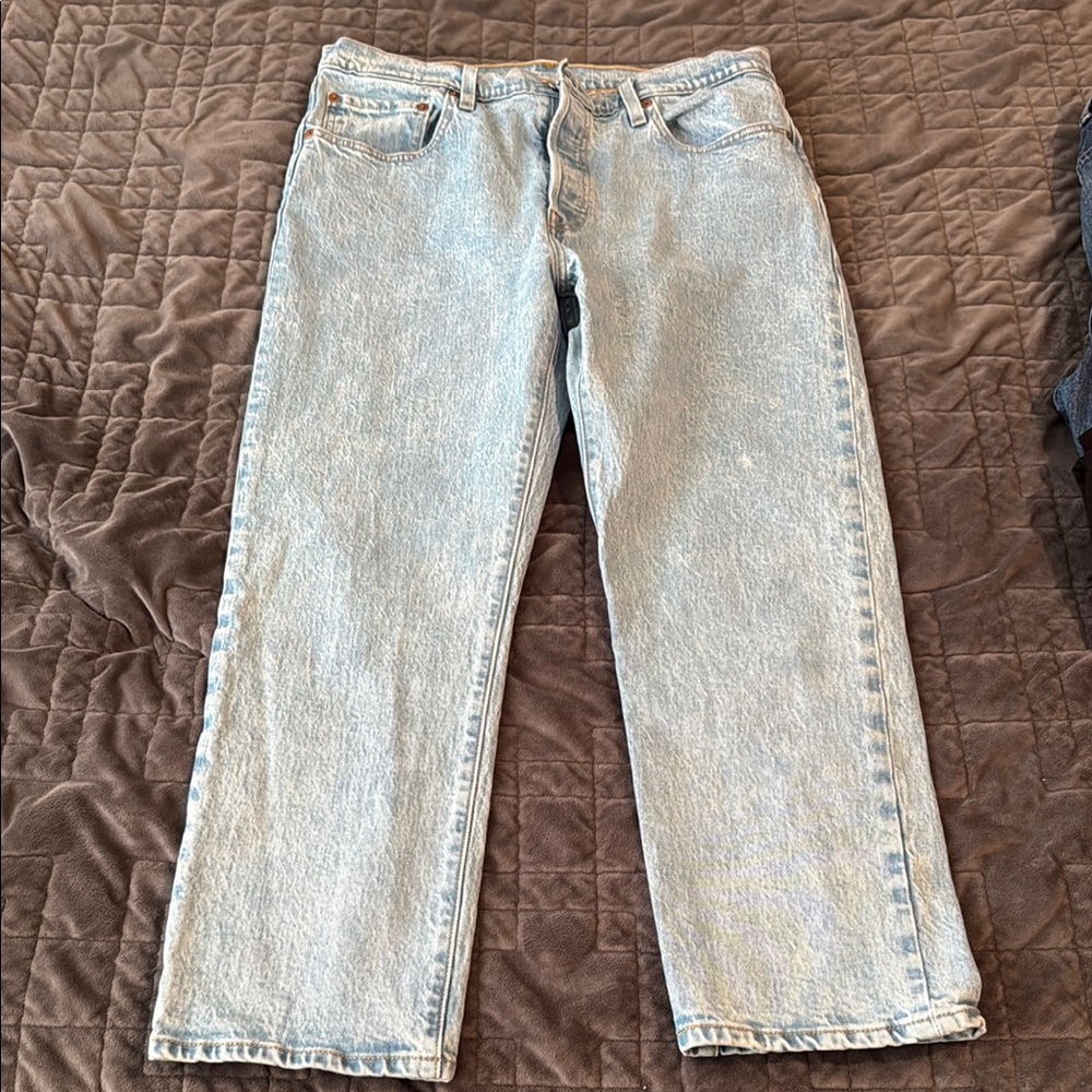 Levi's 501 Crop in Tango Surge Size 32 - Picture 2 of 7